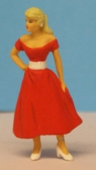 Omen - Girl in flared skirt, 1950's Omen - Girl in flared skirt, 1950's
